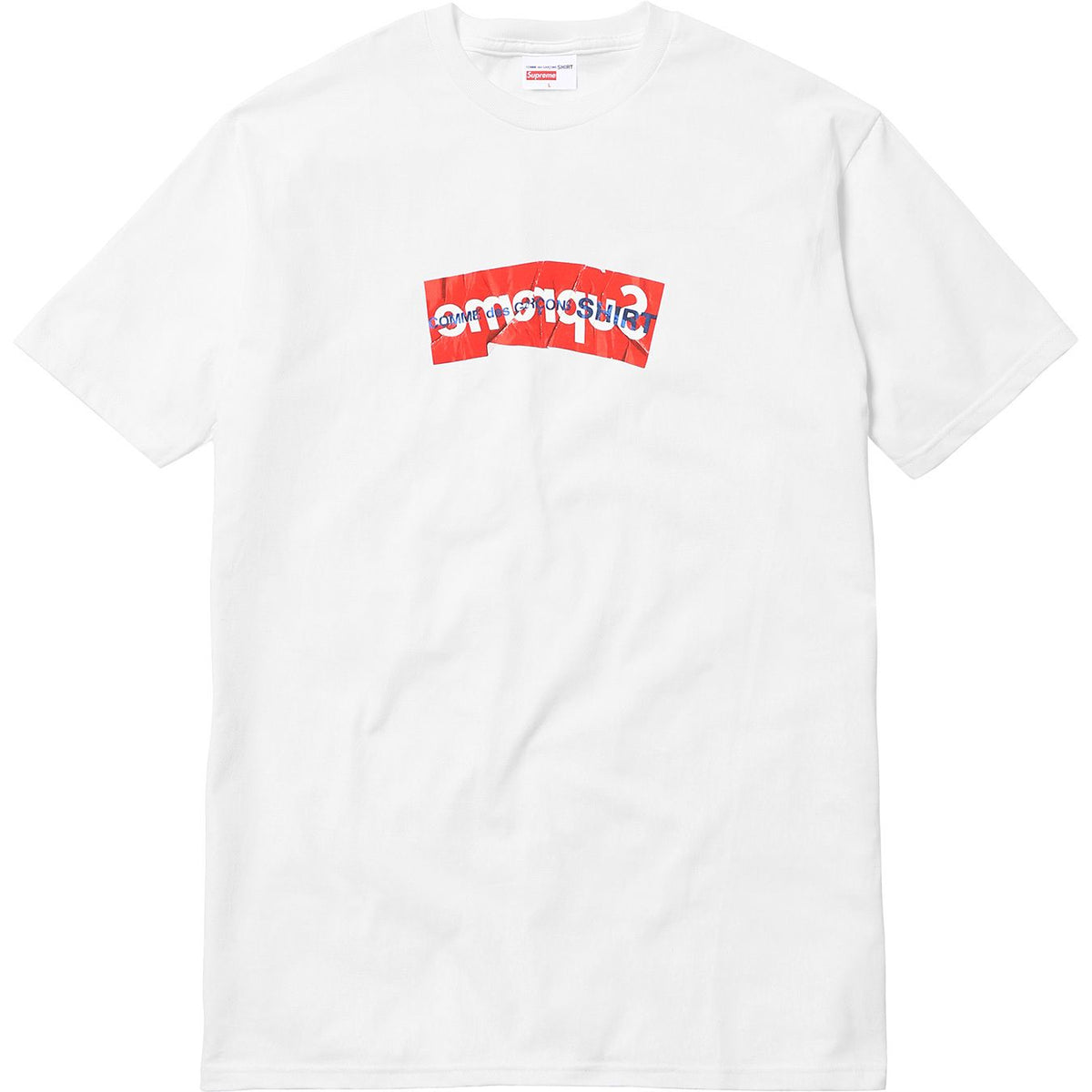 18aw 名作 Supreme x ギャルソン シャツ Box Logo Tee Supreme x Comme des Garçons 