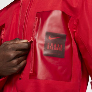 Nike x UNDERCOVER "Fishtail Logo Print Parka Red"
