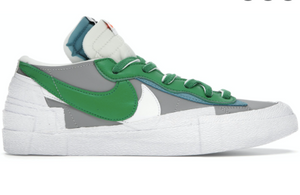 Nike x SACAI Blazer Low "Medium Grey Classic Green"