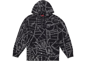 Supreme "Gonz Embroidered Map Hooded Sweatshirt Black"