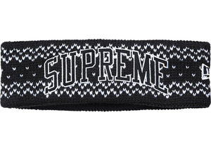 Supreme x New Era "Arc Logo Headband Black"