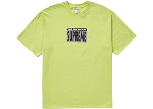 Supreme "Who The Fuck Tee Neon Green"